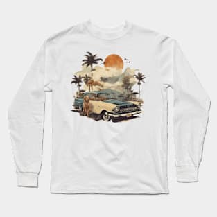 nothern exposure: 50s painting summer vibes Long Sleeve T-Shirt